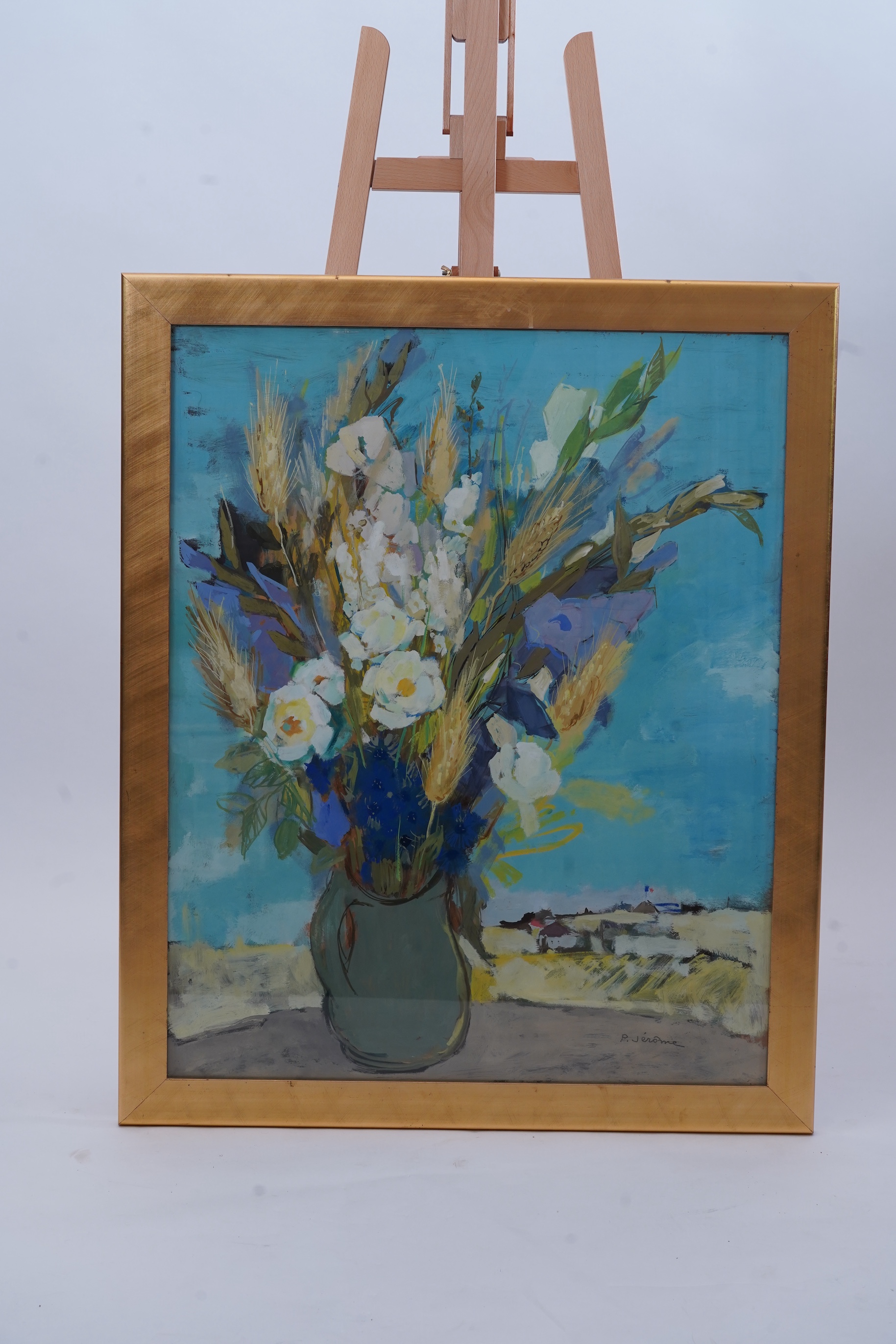 PIerre Jérôme, French 1905-1982, A still life study of flowers in a vase